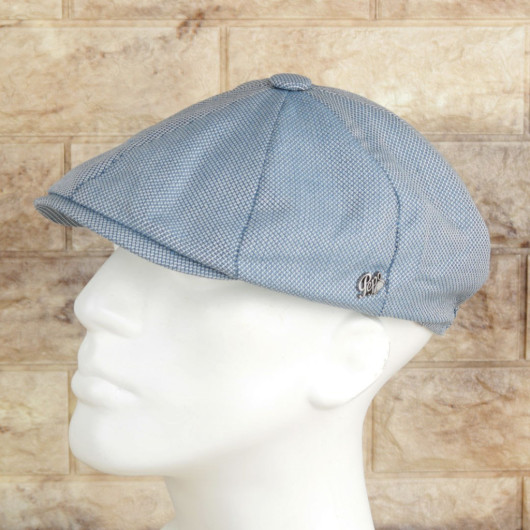 قبعة رجالية موسمية موديل انكليزي بلون ازرق