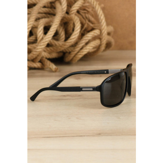 Polarized Black Frame Men's Sunglasses