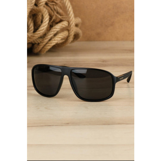 Polarized Black Frame Men's Sunglasses