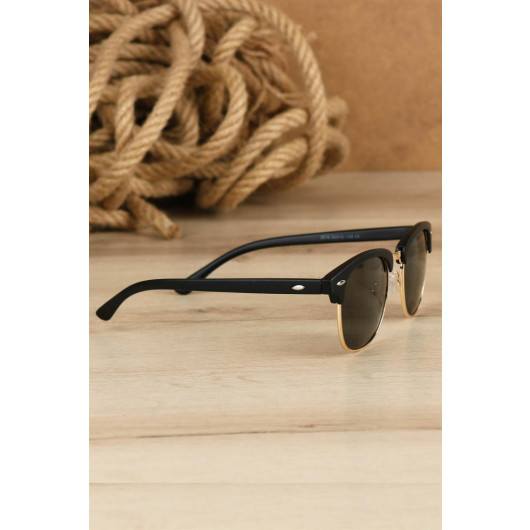 Polarized Black Vintage Frame Men's Sunglasses