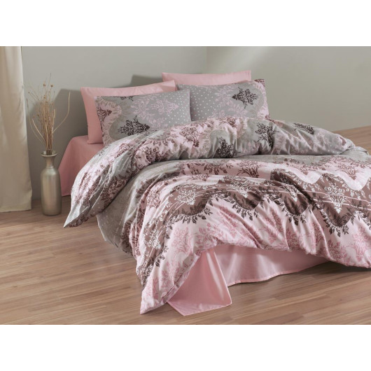 Double Bedding Set Powder/Light Pink Alfa
