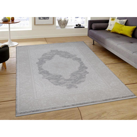 Asel İhtişam Rectangular Carpet White-Beige