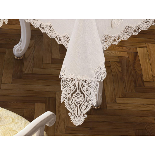 Cover/Tablecloth 26-Piece Aslı Cream Color