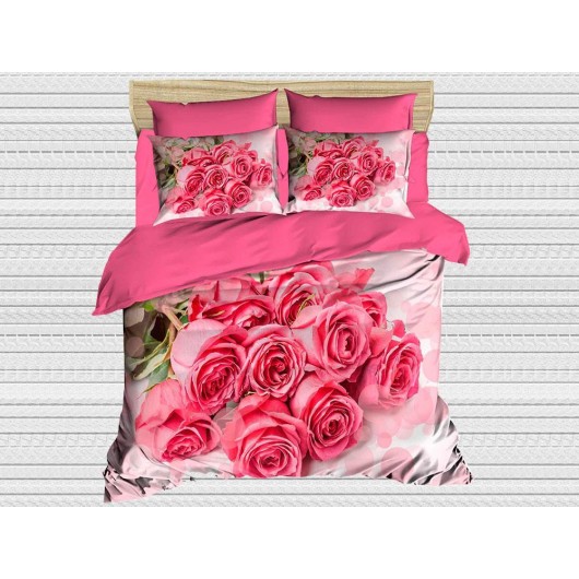 Best Class 3D Digital Print Floral Single Duvet Cover/Comforter Set