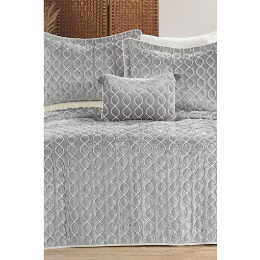 Brillance Double Bedspread Gray
