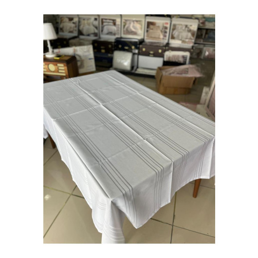 مفرش طاولة فردي 160X220 سم أبيض