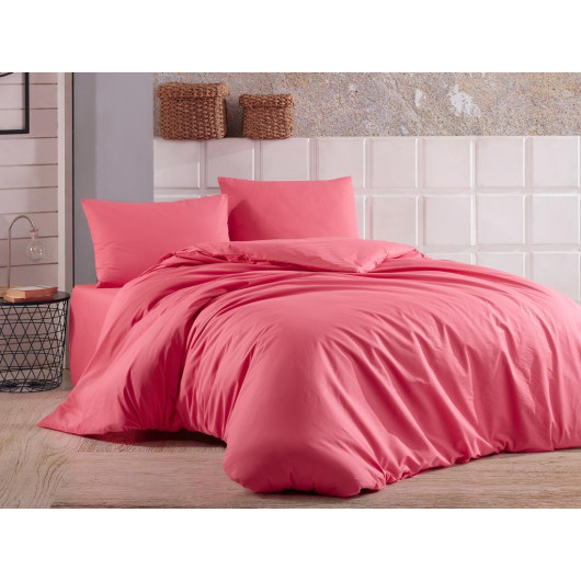 Double Duvet Cover Set Pink-Ceyiz Diyarı Almond