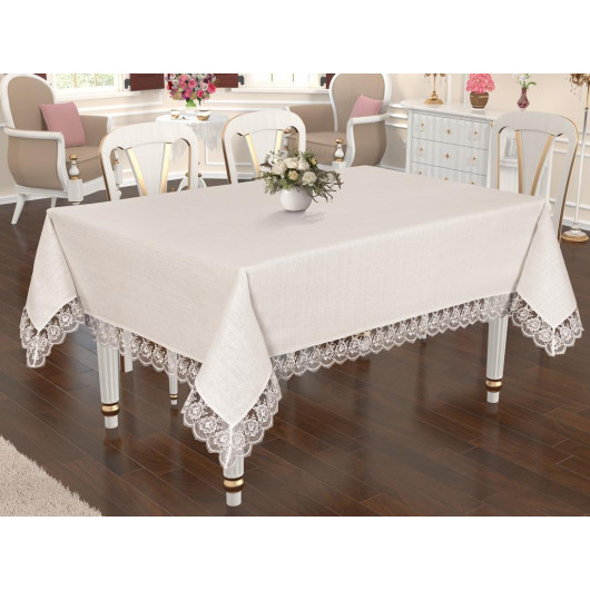 Lalezar Table Cloth Cream
