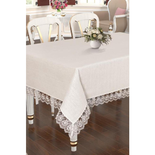 Lalezar Table Cloth Cream