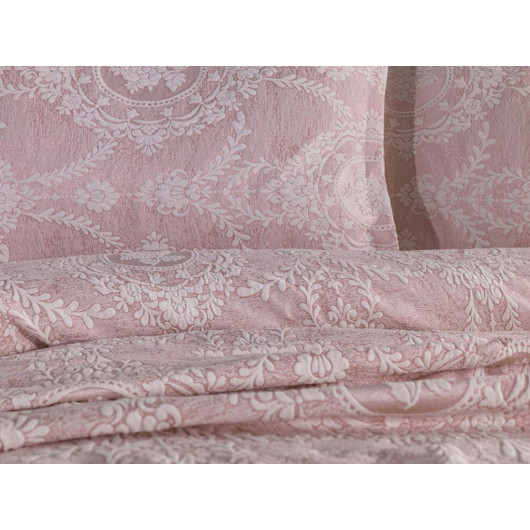 Jacquard Bedspread Powder/Light Pink Çeyiz Diyarı Nisa