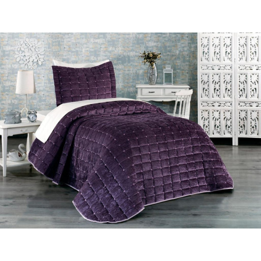 Çeyizdiyarı Laila Single Bed Cover/Mattress Purple