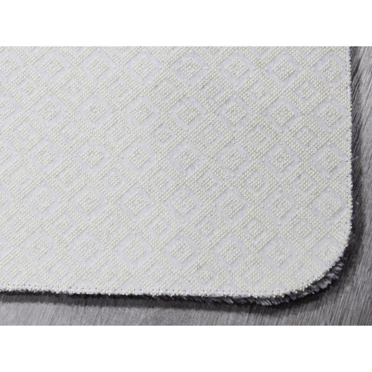 Çeyizdiyarı Puffy Beige Two-Piece Velvet Bath Mat/Carpet Set