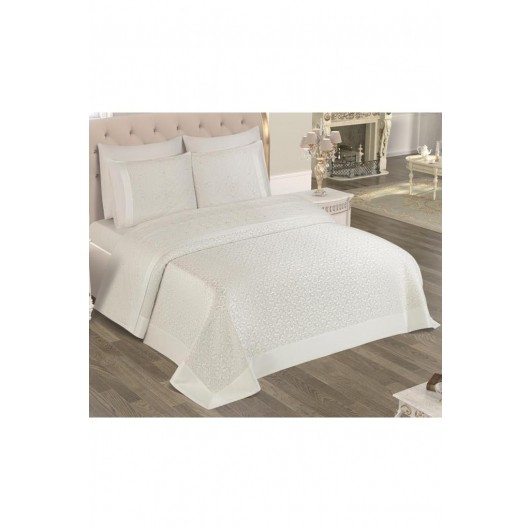6-Piece Comforter Set In Cream Color