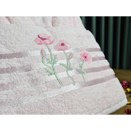 Women's Bathrobe/Robe Set Powder/Light Pink Çiçek