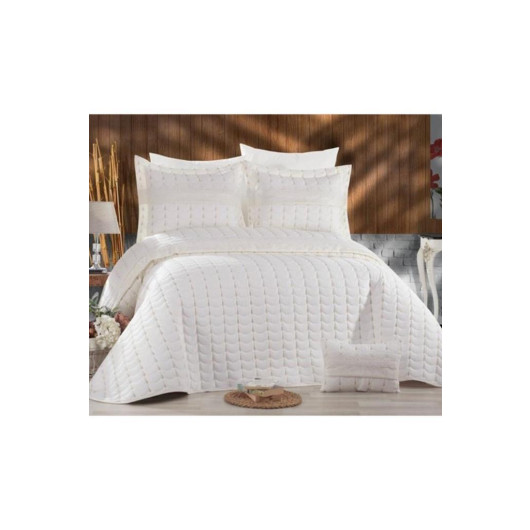 Micro Double Bedspread, Cream-Cream Colors