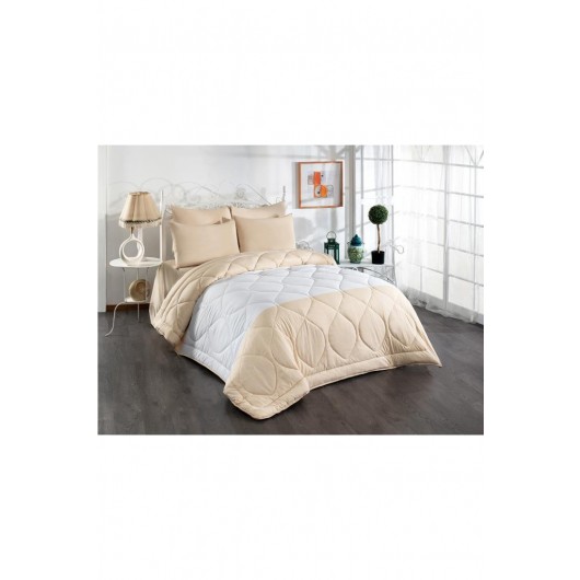 Comfort Sleeping Set And Bedspread Double Beige