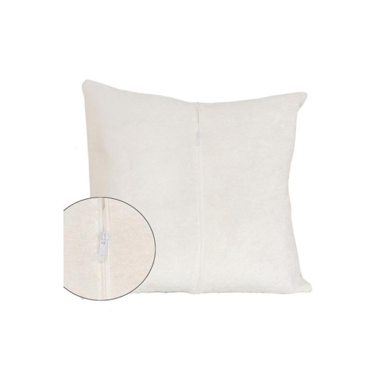 Daisy Cream Velvet 2-Piece Pillow Cover