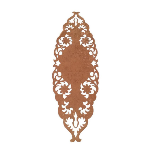 Daisy Brown Deluxe Plush Embroidered Table Runner/Table Cover