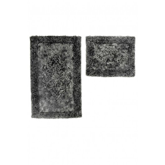 Damaks 2-Piece Bath Mat/Mat Anthracite