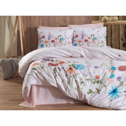 Double Bedding Set In Dolce Light/Powder Pink