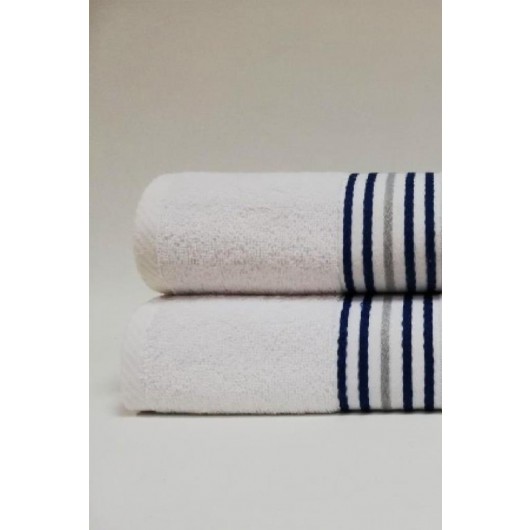 Fellow White Double Cotton Bath Towel Set