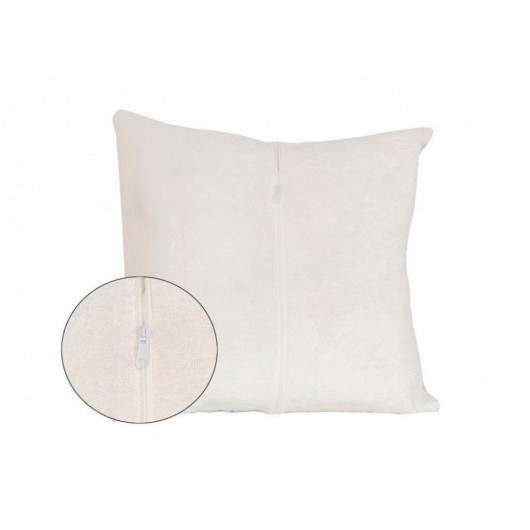 Giselle Two-Piece Cushion Cover, Cream-Grey Velvet