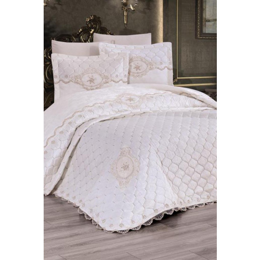 Gold Double Quilted Bedspread