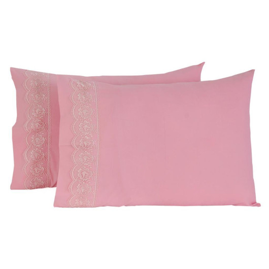 2-Piece Cushion Cover Lalezar Powder/Light Pink