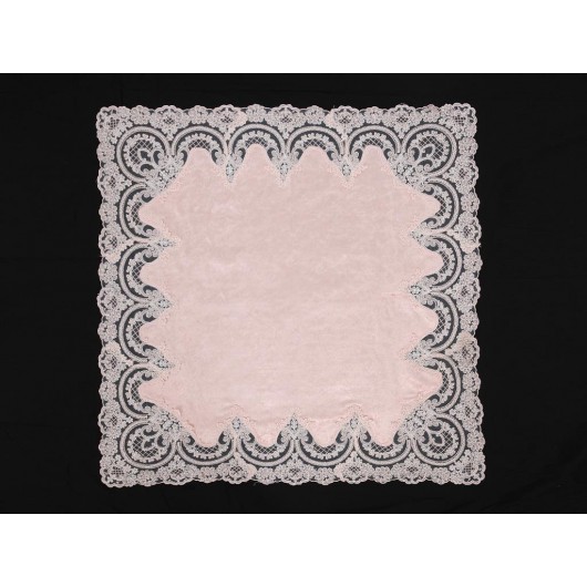 Tablecloth/Table Cover Velvet/Velor Powder Color/Light Pink Lisa