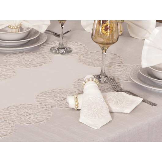 Mill.cream Tablecloth 26 Pieces