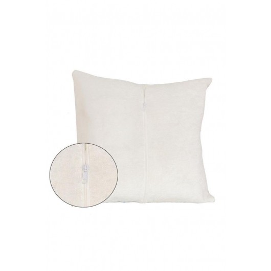 غطاء وسادة من قطعتين من القماش المخملي لون اسود Mirror