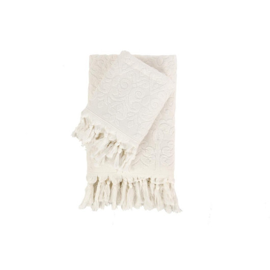100% Cotton Fringed Bath Towel Set, 6 Colors