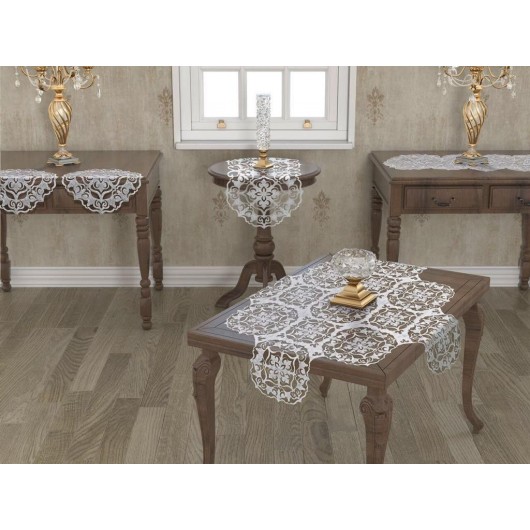 Ottoman Luxury Velvet Living Room Set 5 Pieces