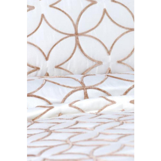 Parolin Double Quilted Bedspread Cream Gold