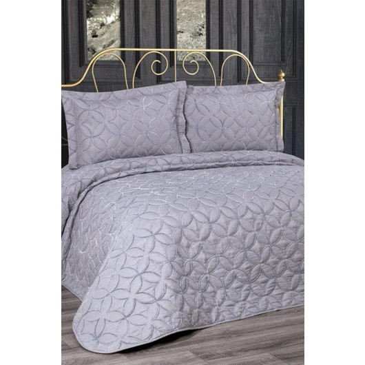 Parolin Single Quilted Bedspread Gray