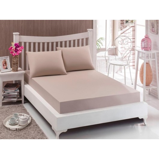 Perla Elastic/Stretch Double Bed Sheet/Comforter Set