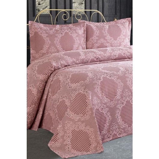 Jacquard And Chenille Sheet/Bed Sheet Set, Powdery/Light Pink Safir