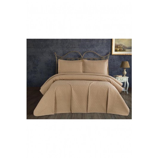 Selin Cappuccino Single Bedspread