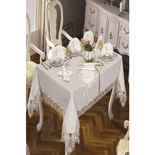 Serenay Cream Cover/Table Runner 26-Piece