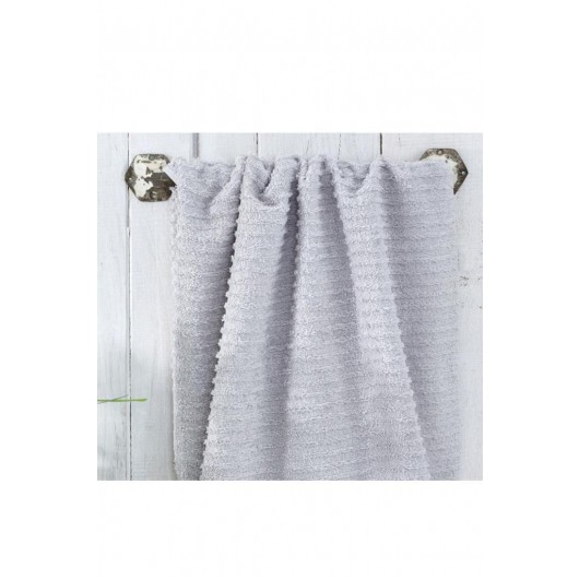 Sıla Gray Cotton Face And Hand Towel