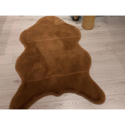 Brown Bunny Shaped Carpet