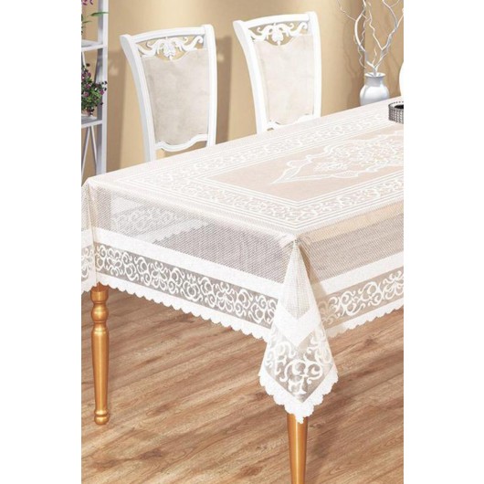 Venessi Cappuccino Embroidered Table Runner/Runner