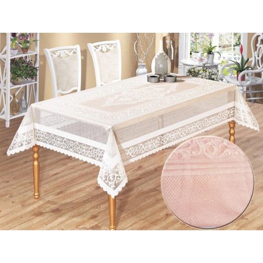 Venessi Pink Embroidered Table Runner/Cover