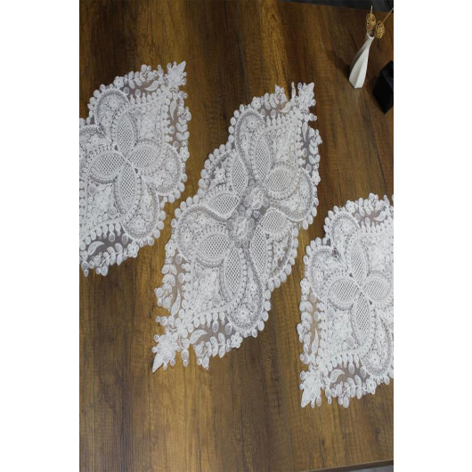 Verna Cord Embroidered Bedroom Set Platinum