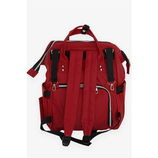Mother Baby Care Backpack Claret Red