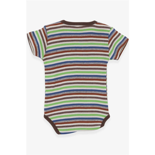Baby Boy Snap Fastener Body Striped Mixed Color (1.5-2 Years)