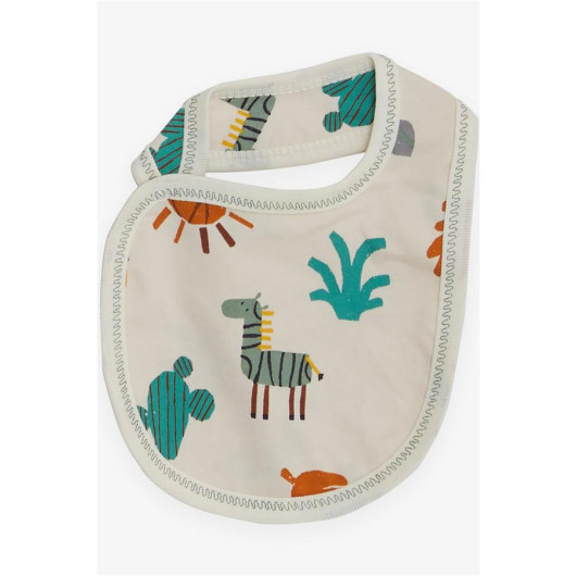 Baby Boy Hospital Release Pack Of 5 Desert Themed Cactus Pattern Cream (0-3 Months)