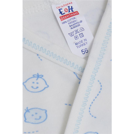 Baby Boy Hospital Release Pack Of 5 Cute Baby Patterned White (0-3 Months)