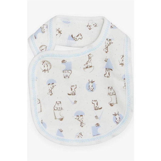Baby Boy Hospital Release Set Of 5 Cute Animals Patterned White (0-3 Months)