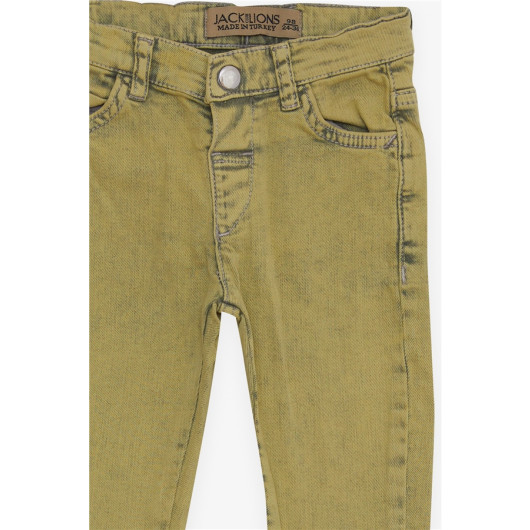 Baby Boy Jeans Pistachio Green (9 Months-5 Years)